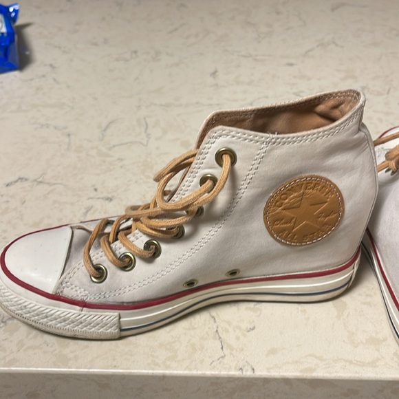 Converse wedge high top chuck Taylor sneakers ❤️size 7 - Picture 6 of 9